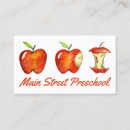 Search for preschool teacher business cards Education