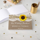 Search for sunflower guest books Yellow