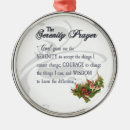 Search for serenity prayer christmas tree decorations Courage