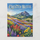 Search for crested butte postcards Mountains
