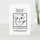 Search for puppy party thank you cards Cute