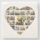 Search for heart shaped coasters Photo collage