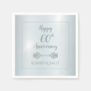 Search for 60th anniversary wedding napkins 60 years