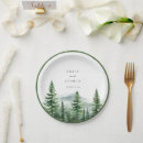 Search for pine trees paper plates Rustic