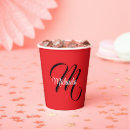 Search for modern typography paper cups Black and white