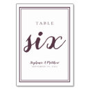 Search for table number 6 weddings Chic