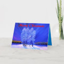 Search for northern lights christmas cards Blue