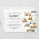 Search for builder birthday invitations Truck