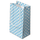 Search for blue and white check gingham gift bags Modern