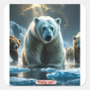 Search for polar animals stickers Global warming