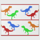 Search for t rex wrapping paper Dinosaur birthday