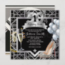 Search for square 50th birthday invitations Silver