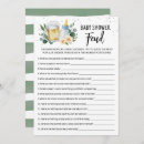 Search for greenery baby shower games Sage green
