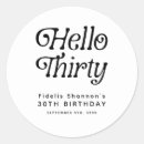 Search for 30 birthday stickers Minimal