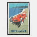 Search for vintage car tea towels France