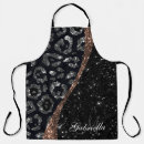 Search for black leopard print aprons Girly