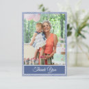 Search for blue gingham thank you cards Modern