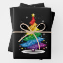 Search for rainbow christmas tree wrapping paper Xmas