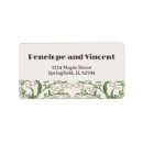 Search for art deco return address labels Floral