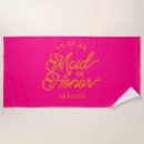 Search for bridal party beach towels Maid of honour