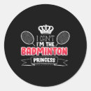Search for funny badminton stickers Action