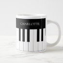 Search for piano keyboard mugs Pianist