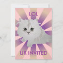 Search for fluffy cat invitations Kitten