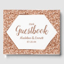 Search for monogrammed wedding guest books Newly weds