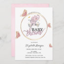 Search for elephant and butterfly invitations For kids