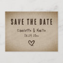 Search for burlap save date postcards Country