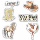Search for cowboy on horse stickers For her