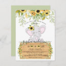 Search for sunflower baby girl shower invitations Floral