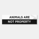 Search for animals bumper stickers Vegan