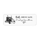 Search for trucking return address labels Truck driver