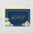 Search for white roses rsvp cards Simple