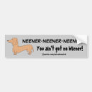 Search for sausage dog bumper stickers Wiener