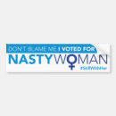 Search for woman president bumper stickers Vote