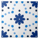 Search for blue floral pattern tiles Blue and white