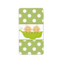 Search for pea pod return address labels Twins baby shower