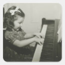 Search for playing piano stickers Vintage