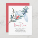 Search for winter rehearsal dinner invitations Watercolor