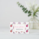 Search for fruit patterns business cards For her