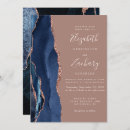 Search for navy blue and dusty rose wedding invitations Chic