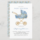 Search for stroller baby boy shower invitations Vintage