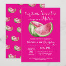 Search for watermelon 1st birthday invitations Our little sweetie