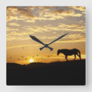 Search for beautiful horse clocks Equine
