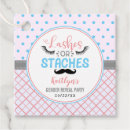 Search for staches or lashes gender reveal Baby shower