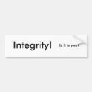 Search for integral bumper stickers Integrity