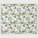 Search for jungle safari wrapping paper First birthday