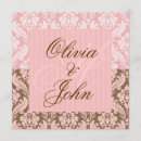 Search for pink damask wedding invitations Trendy